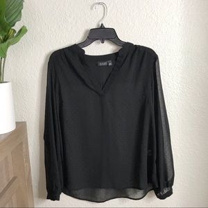 A.n.a Black Sheered Long sleeve